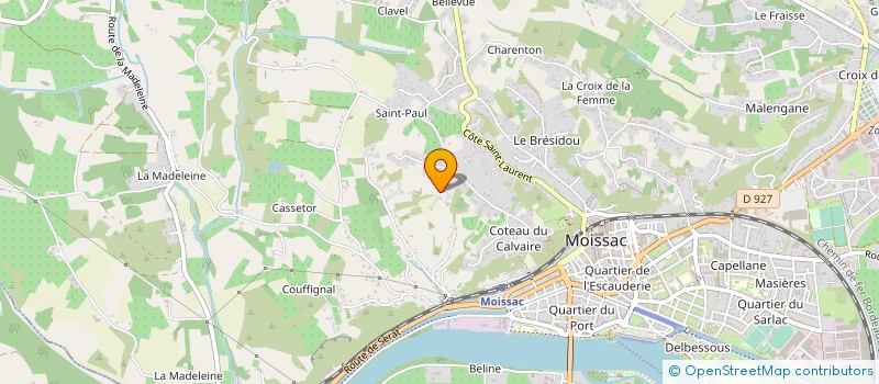 localisation de l'entreprise MONSIEUR PHILIPPE GRONDIN à MOISSAC