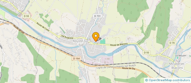 localisation de l'entreprise MONSIEUR PHILIPPE GROSBOIS  MIRABEL-ET-BLACONS