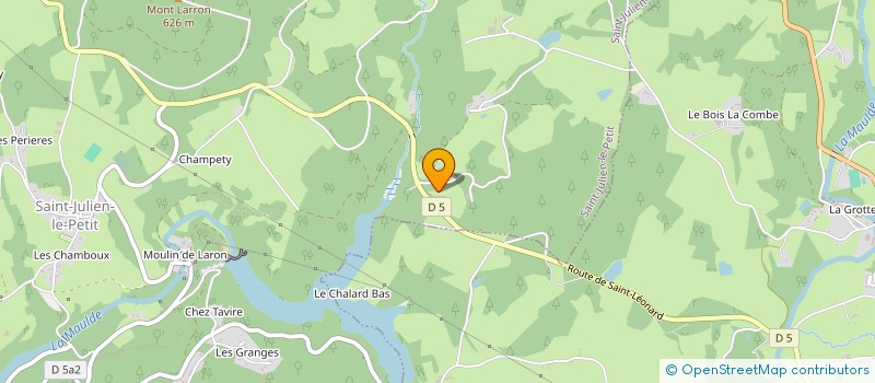 localisation de l'entreprise MONSIEUR PHILIPPE GROSBOIS  SAINT-JULIEN-LE-PETIT