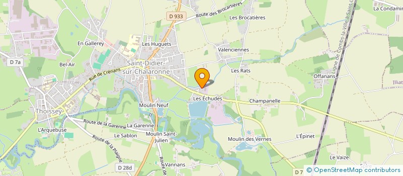 localisation de l'entreprise MONSIEUR PHILIPPE GROSJEAN à SAINT-DIDIER-SUR-CHALARONNE