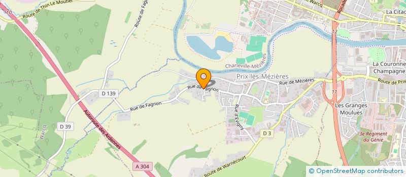 localisation de l'entreprise MONSIEUR PHILIPPE GROTTO  PRIX-LES-MEZIERES