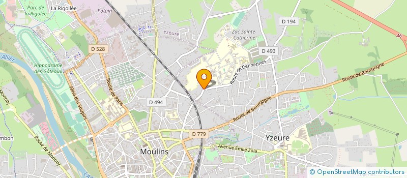 localisation de l'entreprise MONSIEUR PHILIPPE GRUET à YZEURE