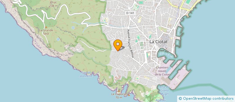 localisation de l'entreprise MONSIEUR PHILIPPE GUDIN DE VALLERIN  LA CIOTAT