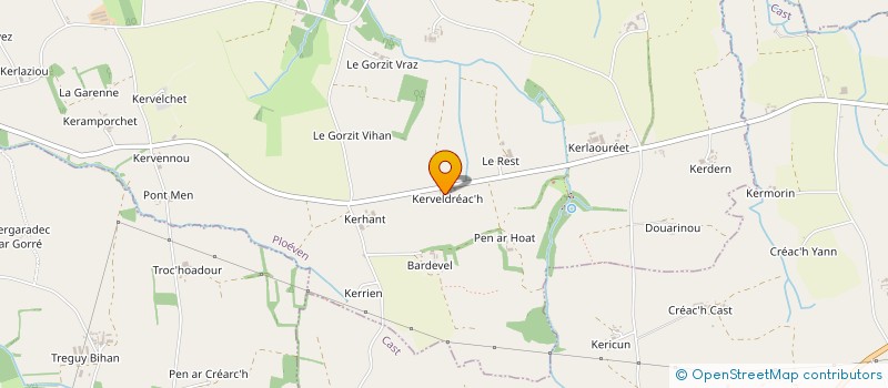 localisation de l'entreprise MONSIEUR PHILIPPE GUEGUEN  PLOEVEN