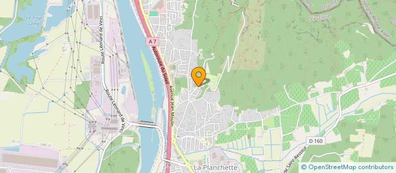 localisation de l'entreprise MONSIEUR PHILIPPE GUENARD  BOLLENE