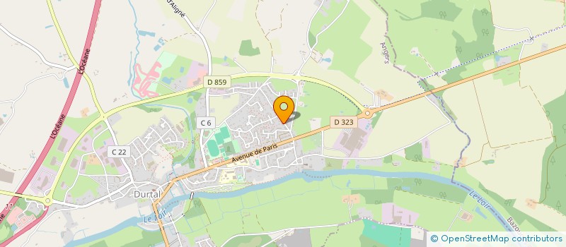 localisation de l'entreprise MONSIEUR PHILIPPE GUENEAU à DURTAL
