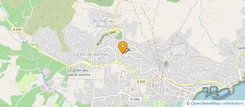 localisation de l'entreprise MONSIEUR PHILIPPE GUERARD  BORMES-LES-MIMOSAS