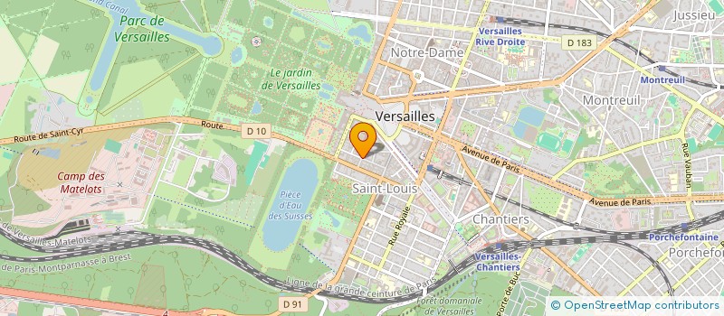 localisation de l'entreprise MONSIEUR PHILIPPE GUERIN à VERSAILLES