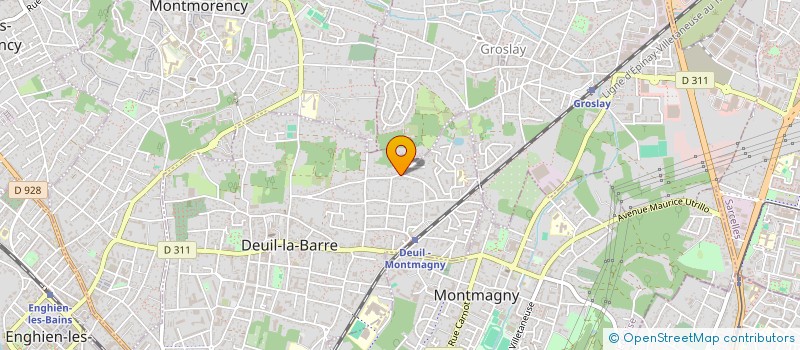 localisation de l'entreprise MONSIEUR PHILIPPE GUERRE  DEUIL-LA-BARRE