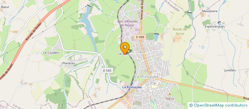 localisation de l'entreprise MONSIEUR PHILIPPE GUIBERT  LUC-LA-PRIMAUBE