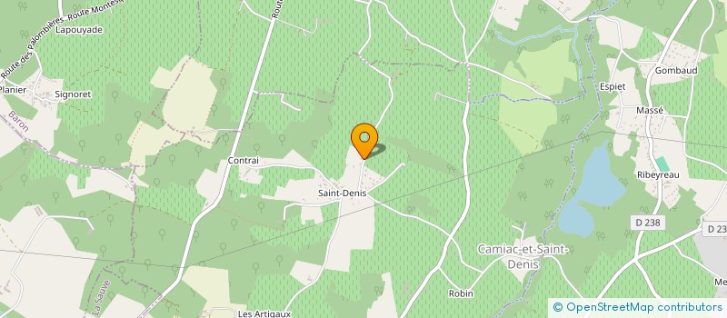 localisation de l'entreprise MONSIEUR PHILIPPE GUICHARD  CAMIAC-ET-SAINT-DENIS