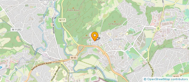 localisation de l'entreprise MONSIEUR PHILIPPE GUIGON  CLAPIERS