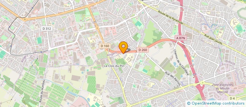 localisation de l'entreprise MONSIEUR PHILIPPE GUIGUET  LES PONTS-DE-CE