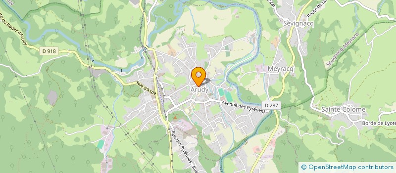 localisation de l'entreprise MONSIEUR PHILIPPE GUILBAUD  ARUDY