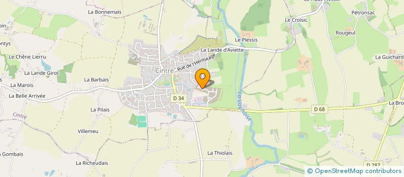 localisation de l'entreprise MONSIEUR PHILIPPE GUILBAUD  CINTRE