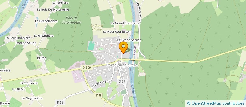 localisation de l'entreprise MONSIEUR PHILIPPE GUILBAULT  PARCE-SUR-SARTHE