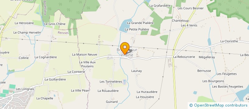 localisation de l'entreprise MONSIEUR PHILIPPE GUILBERT  CHATEAUBOURG