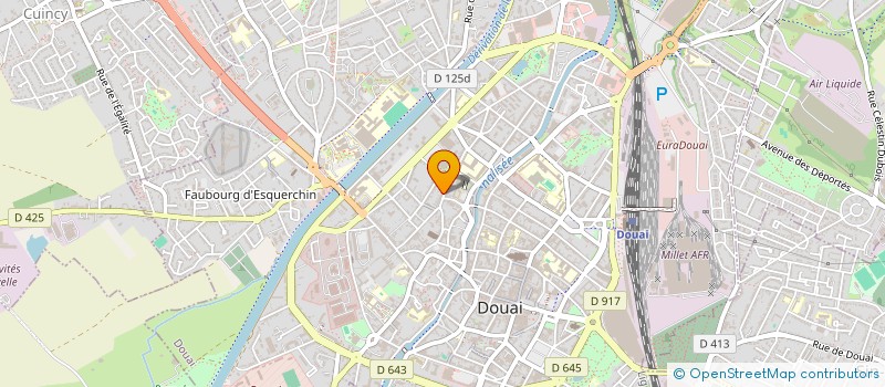 localisation de l'entreprise MONSIEUR PHILIPPE GUILLEMAN  DOUAI