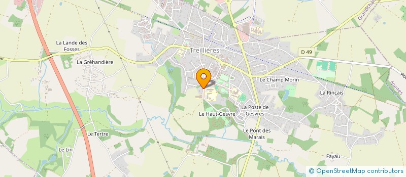 localisation de l'entreprise MONSIEUR PHILIPPE GUILLEMET à TREILLIERES