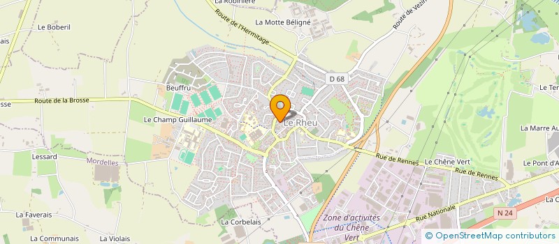 localisation de l'entreprise MONSIEUR PHILIPPE GUILLERME à LE RHEU