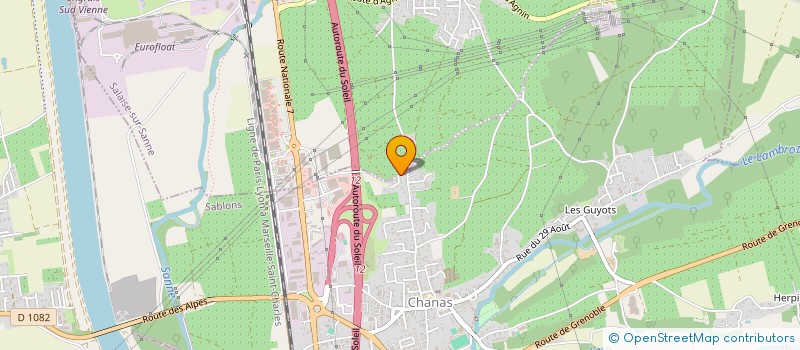 localisation de l'entreprise MONSIEUR PHILIPPE GUILLERMIER  SALAISE-SUR-SANNE