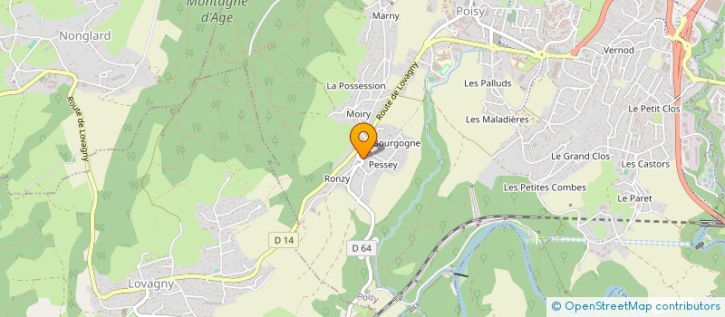 localisation de l'entreprise MONSIEUR PHILIPPE GUILLERMIN à POISY