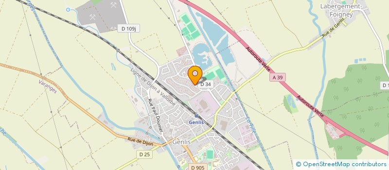 localisation de l'entreprise MONSIEUR PHILIPPE GUILLERMIN - GRUET  GENLIS