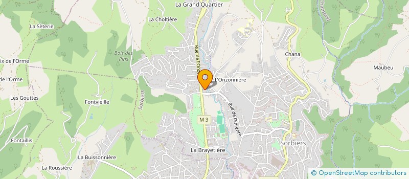 localisation de l'entreprise MONSIEUR PHILIPPE GUILLOT  SORBIERS