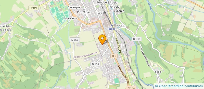 localisation de l'entreprise MONSIEUR PHILIPPE GUIRAUD  BIDOS