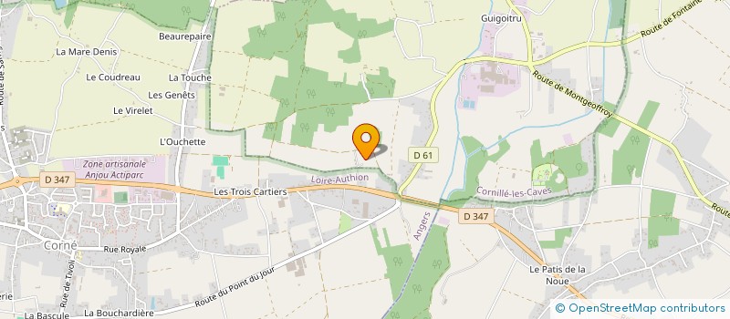 localisation de l'entreprise MONSIEUR PHILIPPE GUITTEAU  CORZE