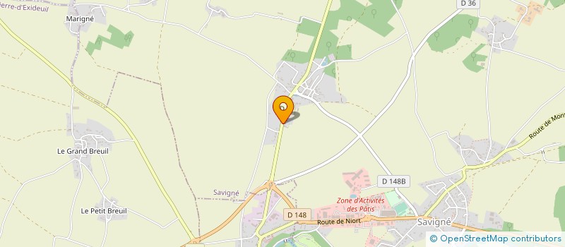 localisation de l'entreprise MONSIEUR PHILIPPE GULLON  SAVIGNE