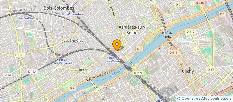 localisation de l'entreprise MONSIEUR PHILIPPE GUYET  ASNIERES-SUR-SEINE