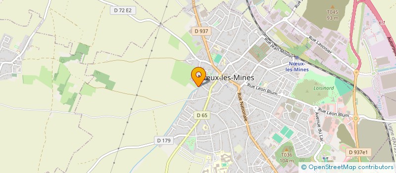 localisation de l'entreprise MONSIEUR PHILIPPE HACHE  NOEUX LES MINES