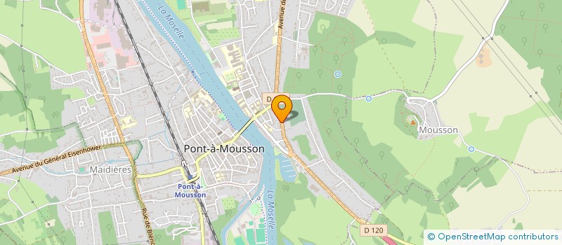 localisation de l'entreprise MONSIEUR PHILIPPE HACQUARD  PONT-A-MOUSSON