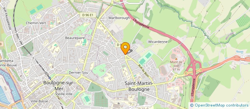 localisation de l'entreprise MONSIEUR PHILIPPE HACQUEBART  SAINT-MARTIN-BOULOGNE