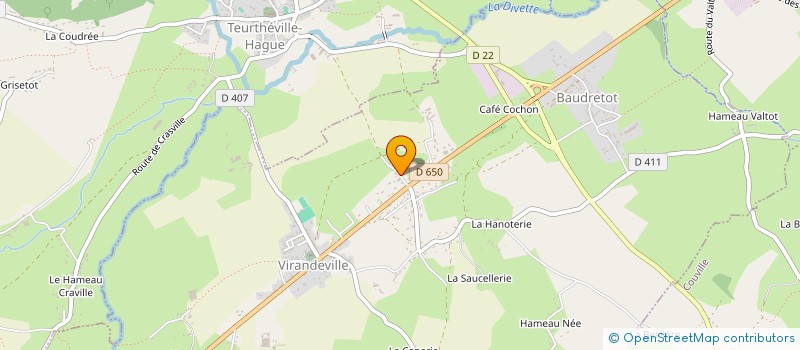 localisation de l'entreprise MONSIEUR PHILIPPE HAMEL  VIRANDEVILLE