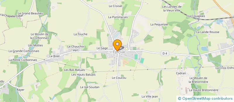 localisation de l'entreprise MONSIEUR PHILIPPE HAMON  SAINT-BROLADRE