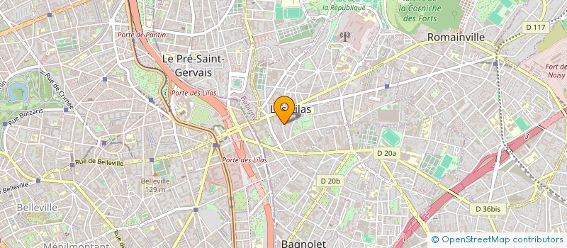 localisation de l'entreprise MONSIEUR PHILIPPE HARANG à LES LILAS