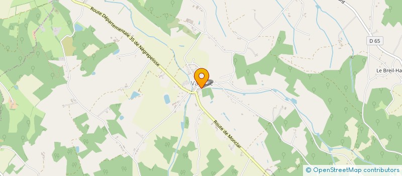 localisation de l'entreprise MONSIEUR PHILIPPE HARDY  VAISSAC