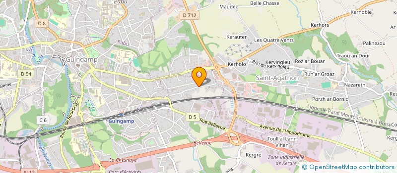 localisation de l'entreprise MONSIEUR PHILIPPE HATTON  PLOUMAGOAR