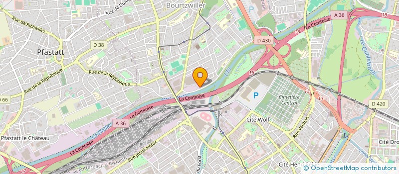 localisation de l'entreprise MONSIEUR PHILIPPE HAUMESSER  MULHOUSE
