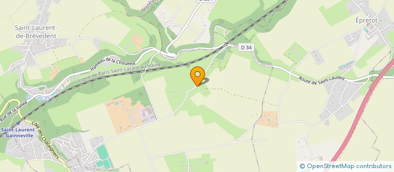 localisation de l'entreprise MONSIEUR PHILIPPE HAUTOT  SAINT-LAURENT-DE-BREVEDENT