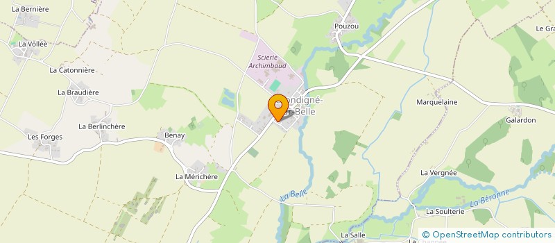 localisation de l'entreprise MONSIEUR PHILIPPE HAYE  SECONDIGNE-SUR-BELLE