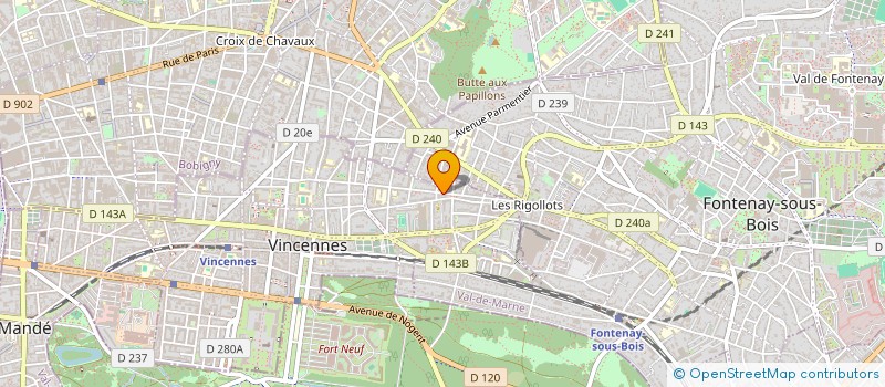 localisation de l'entreprise MONSIEUR PHILIPPE HAYER  VINCENNES