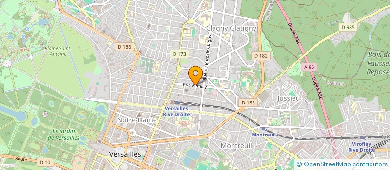 localisation de l'entreprise MONSIEUR PHILIPPE HAZET à VERSAILLES