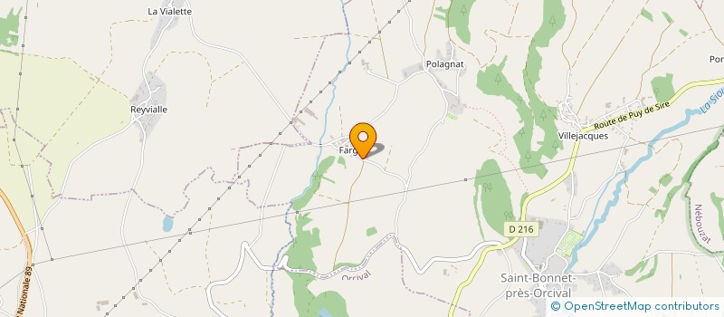 localisation de l'entreprise MONSIEUR PHILIPPE HEBRARD  SAINT-BONNET-PRES-ORCIVAL