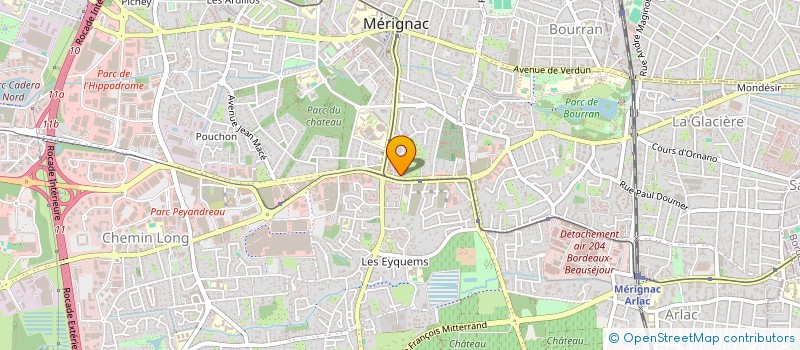 localisation de l'entreprise MONSIEUR PHILIPPE HEDELINE  MERIGNAC