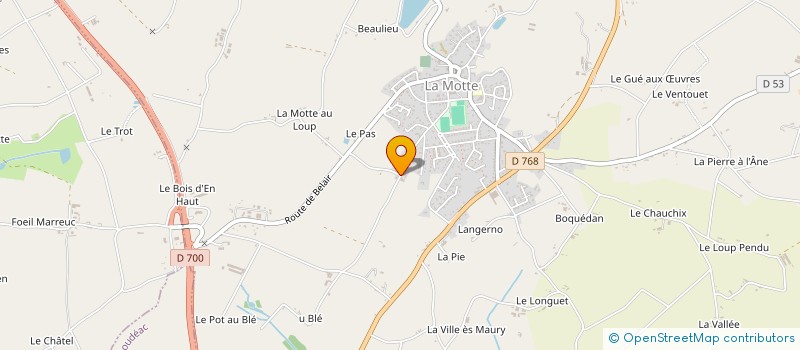 localisation de l'entreprise MONSIEUR PHILIPPE HELLARD  LA MOTTE