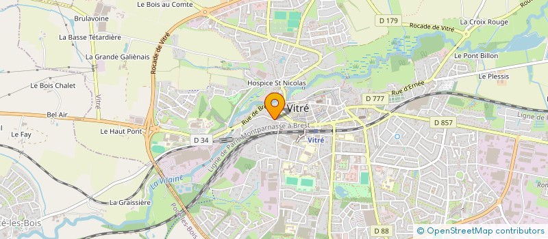 localisation de l'entreprise MONSIEUR PHILIPPE HENAUT  VITRE