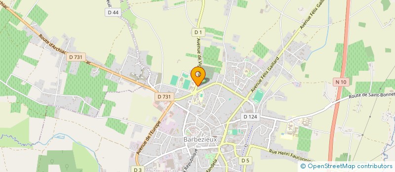 localisation de l'entreprise MONSIEUR PHILIPPE HENDRICKX  BARBEZIEUX-SAINT-HILAIRE